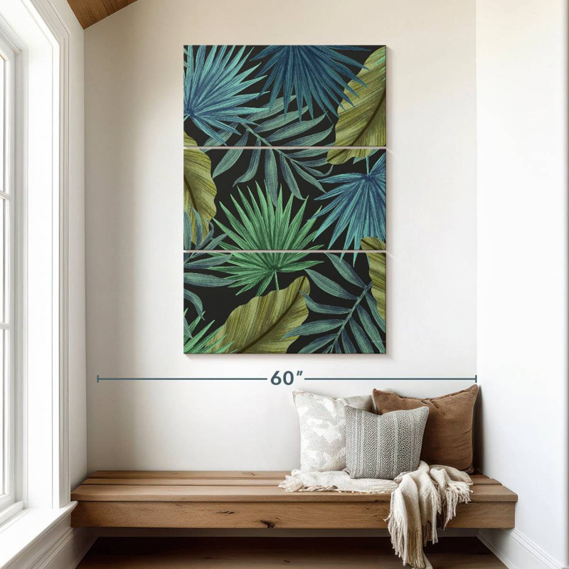 Motif de feuilles tropicales Harnek I