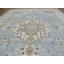 Tapis unique en laine noué à la main gris / bleu 10 pi 2 po x 13 pi 7 po Droitwich