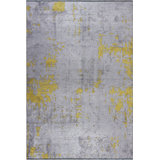 Rapture Abstract Gray/Yellow Area Rug