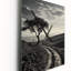 Minimalisme arbre monochrome paysage - horloge murale moderne arbre-972018551