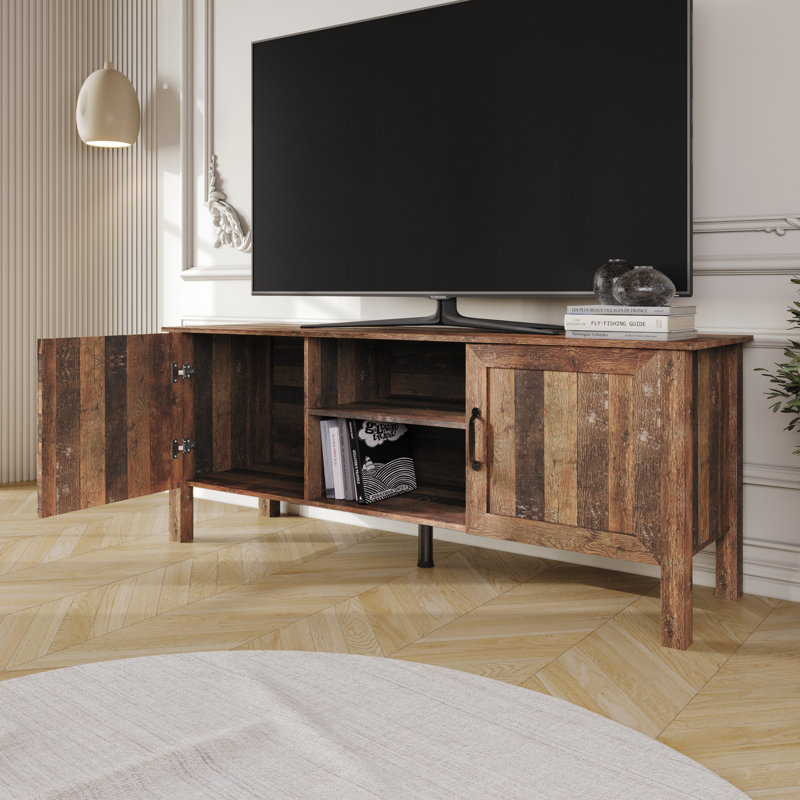 Topeka 55" TV Stand, Vintage Oak