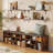 Extra Long Wall Mounted Shelves Set Of 2 With Heavy Duty Metal Brackets - Sturdy Floating Shelves For Living Room, Bedroom, Bathroom, Kitchen - Multi-Purpose Wall Storage Solution-579045522