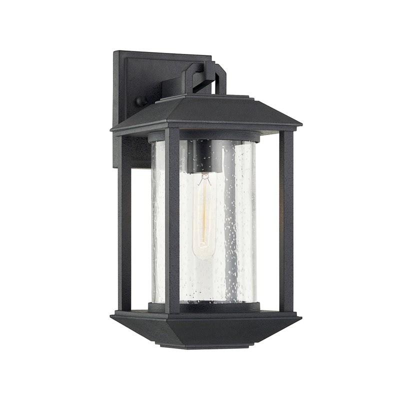 1 - Light Dimmable Weathered Graphite Flush Mount