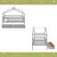 Lit simple en bois avec deux tiroirs-815481880