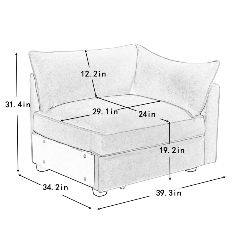 Sofa  RSF Velvet -Wheat, Wheat