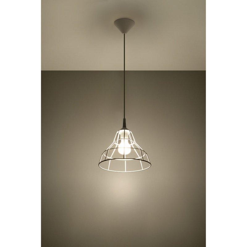 Ance 1 - Light Geometric Pendant, White