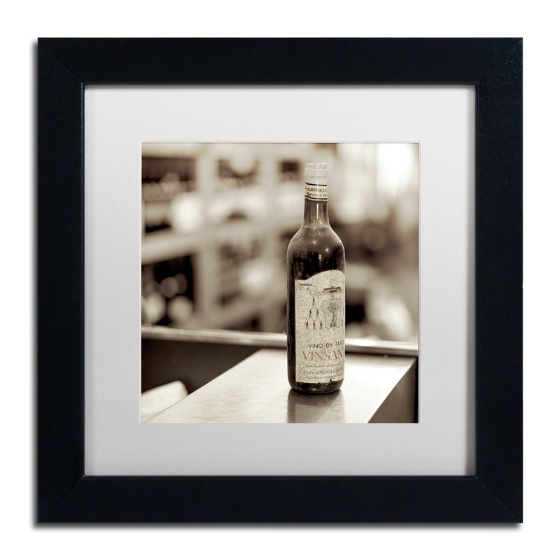 Alan Blaustein, «Tuscany Caffe III», reproduction de photo encadrée, H 11 po x l 14 po x P 0,5 po, Blanc