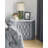 1Pc Oval Faux Marble Top Nightstand 2- Drawers Storage Button Tufted Faux Crystal Tufted-1223984837