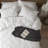 Bedsure Queen Burgundy Pintuck Bed-in-a-Bag - Pure White Pinch Pleat Comforter Set with Sheets, Pillowcases & Shams (Set of 7)-110327224-105523204
