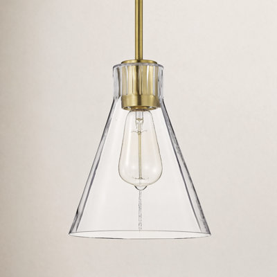 Anine Dimmable Glass Single Light Pendant