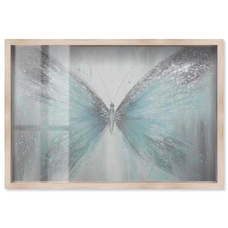 Décoration murale Lotte III Shadowbox Print par Art Remedy, cadre blond, 36 x 24, H 25 po x l 37 po, Cadre blond