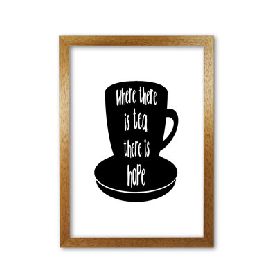 Where There is Tea There is Hope 1 Piece Wall Art