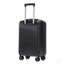 14 "/ 20" 2 pièces / ensemble dans un bagage à roulettes en ABS, avec serrure à combinaison et ouverture avant, étui à cosmétiques 14 "(noir)-130173821-130173822