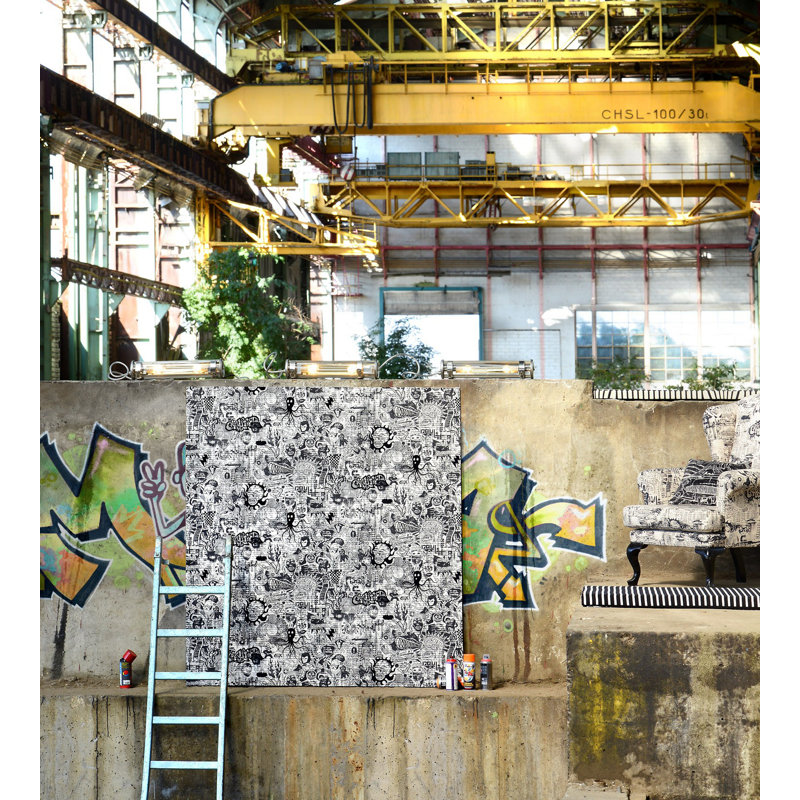 Les Papiers Abstract Wallpaper Double Roll