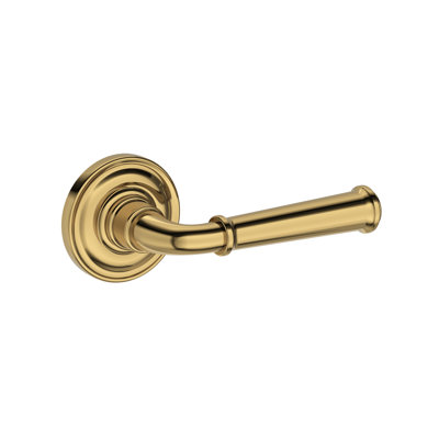 Dunsmoor Half Dummy Lever with Traditional Round Rose in Unlacquered Brass