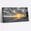 «Sunset Beach Scene», ensemble de 1 reproduction d'art sur toile tendue sur toile-247421362
