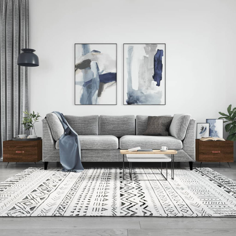 Add a touch of elegance to your living room with these stylish coffee tables., brown oak