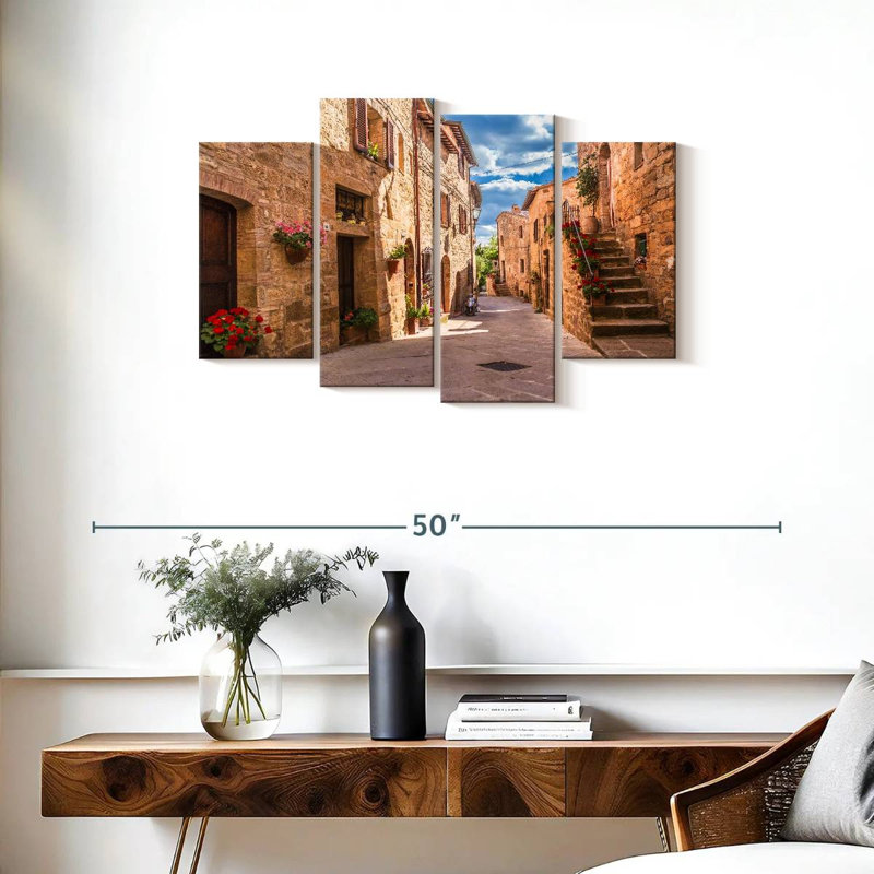 Nicci Rustic Tuscan Street, H 22 po x l 36 po