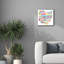  «Ohio Map» par Molly Mattin, art mural sur toile, 18 po x 18 po