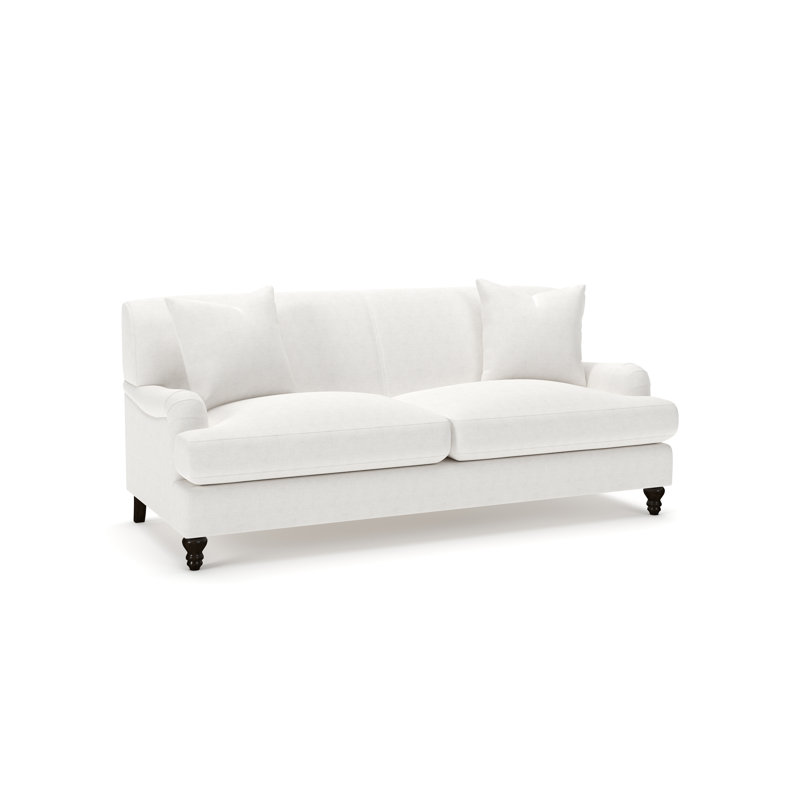 Walters Tight Back Sofa, Nomad Snow Crypton® Chenille