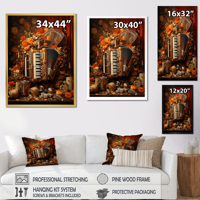 Soufflet soufflé ambre antique sur toile, Toile tendue, H 20 po x l 12 po x P 1 po