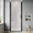32 in. to 34 in. W x 72 In. H Pivot Hinged Swing Frameless Shower Door With Clear Glass in Matte Black
