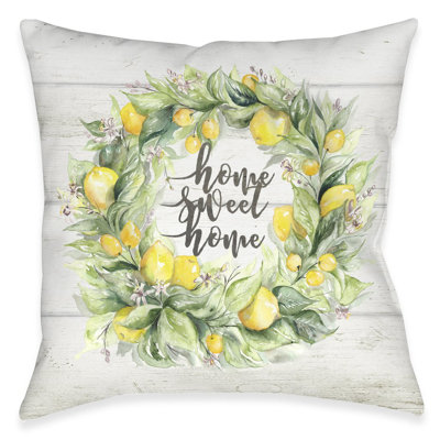  Sweet Home Floral Throw Pillow