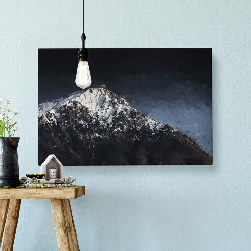 Mountain Top In Italy In Abstract - Wrapped Canvas, 60cm H x 91cm W x 3cm D