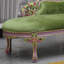 Chaise longue en bois massif sculpté