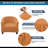 Club Chair Slipcover Stretch Jacquard Tub Chair Slipcover Removable Soft Armchair Sofa Covers Spandex Barrel Chair Cover Furniture Protector With Elastic Bottom-1113439865