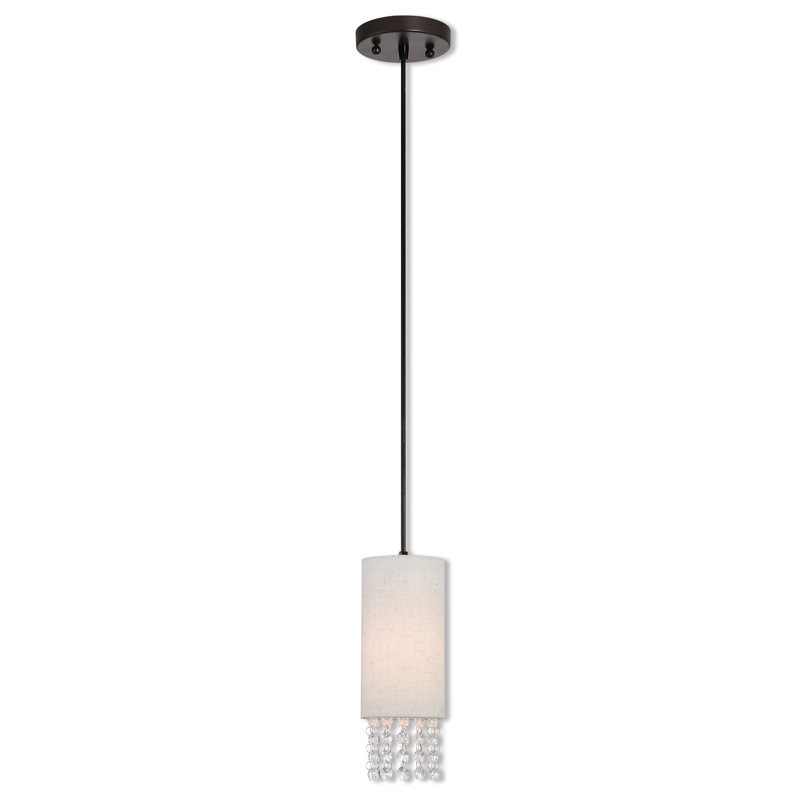 Luminaire suspendu cylindrique à 1 lumière Claudelle