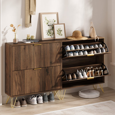 24 Pair Shoe Storage Cabinet