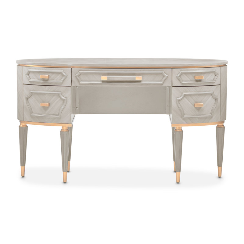 St. Charles Vanity Desk - Dove Gray