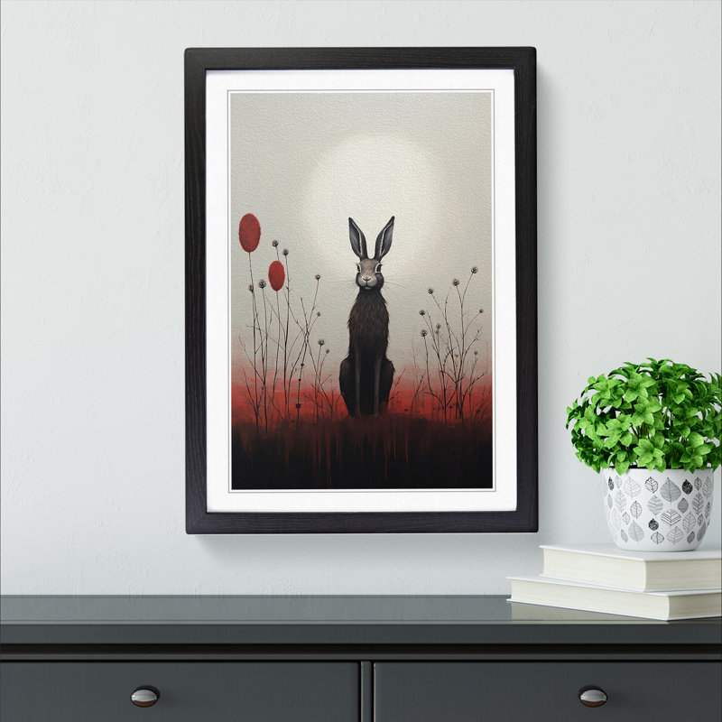 Hare Minimalism No.3 - Framed Print