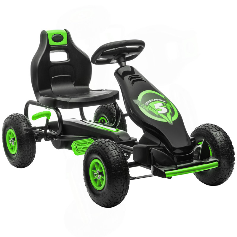 Pédale de karting pour enfants Aosom, Vert