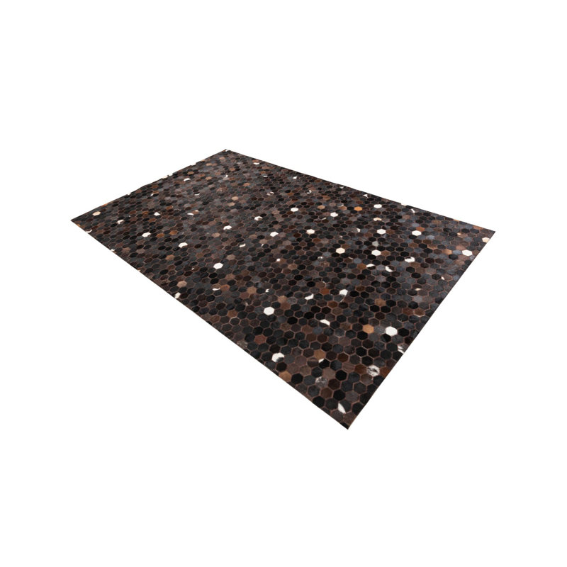Tapis brun chocolat Jed