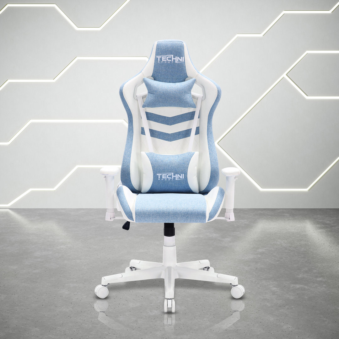 Techni Sport Adjustable Reclining Ergonomic Swiveling PC & Racing Game Chair Techni Sport Upholstery 