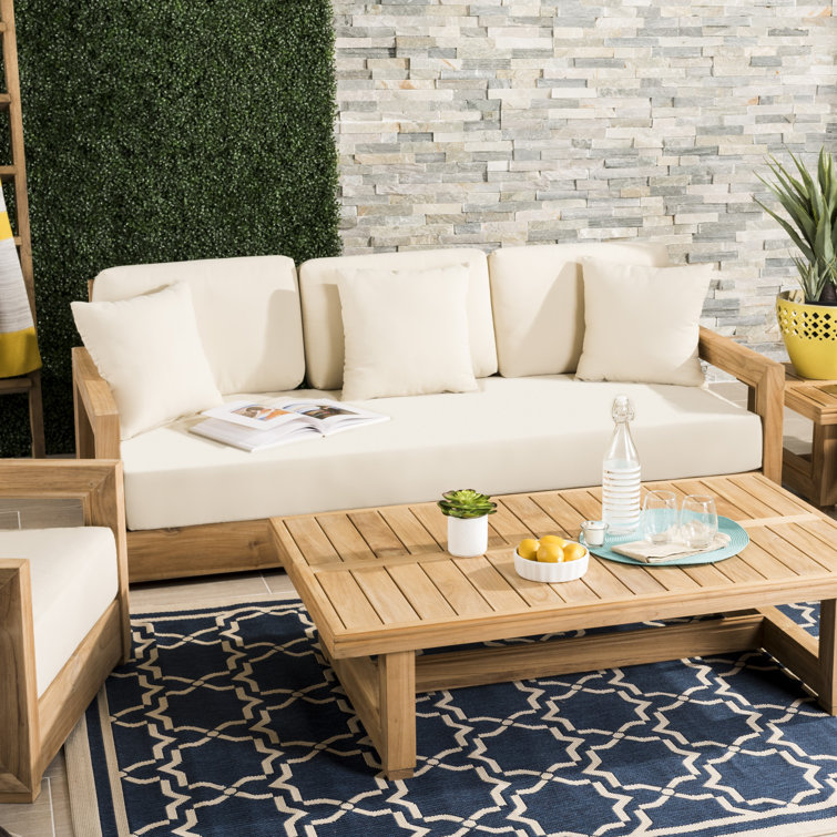 Melrose 5 - Piece Teak Sofa Seating Group with Cushions