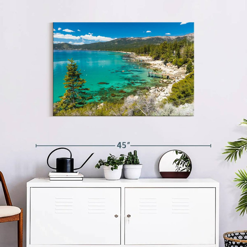 Plage cachée d'Alvord Lake Tahoe, H 24 po x l 36 po