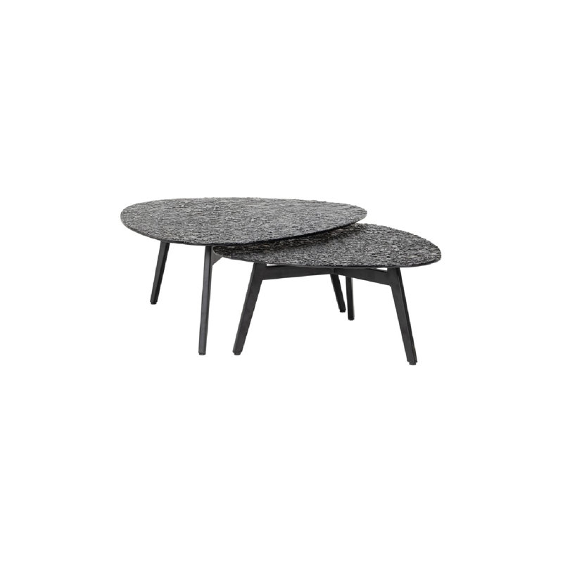Coffee Table Glass Top Nesting Coffee Table