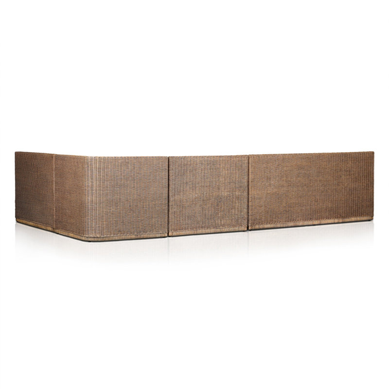 Senna L-Shape Dining Banquette, 32.5" H x 144.75" W x 83.25" D, Right Hand Facing