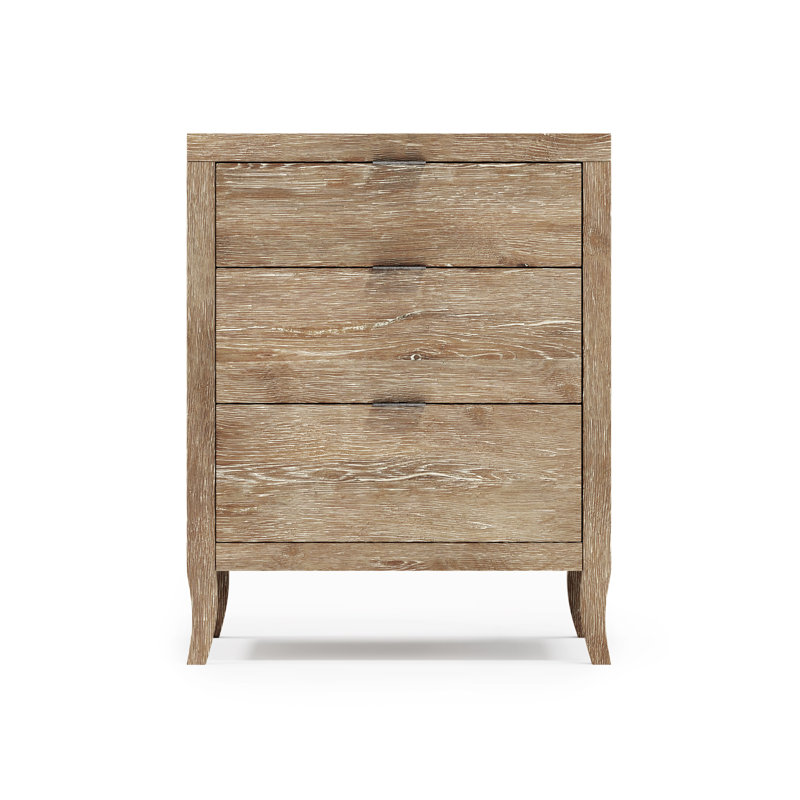 Tribeca 3 - Drawer Solid Wood Nightstand