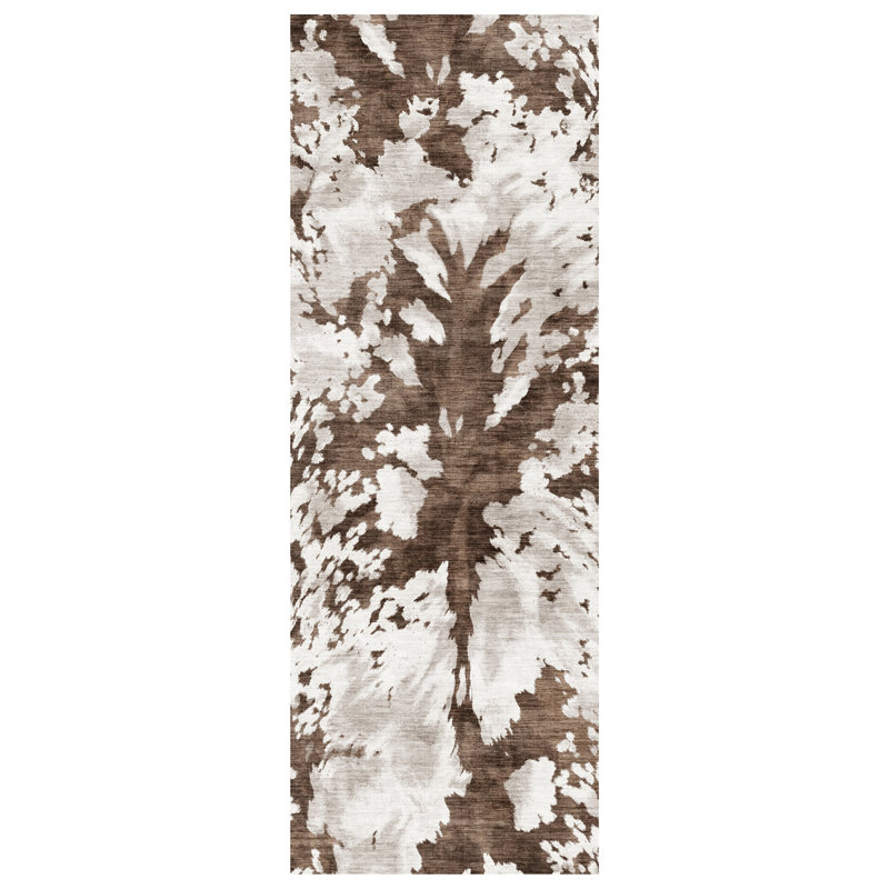  Tapis Rayne Charley Cow, Tapis de couloir 2 pi 2 po x 6 pi