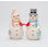 Snowman Couple With Cardinal Salt And Pepper Shaker Set