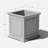 Abram Plastic Square Planter Box-55822541
