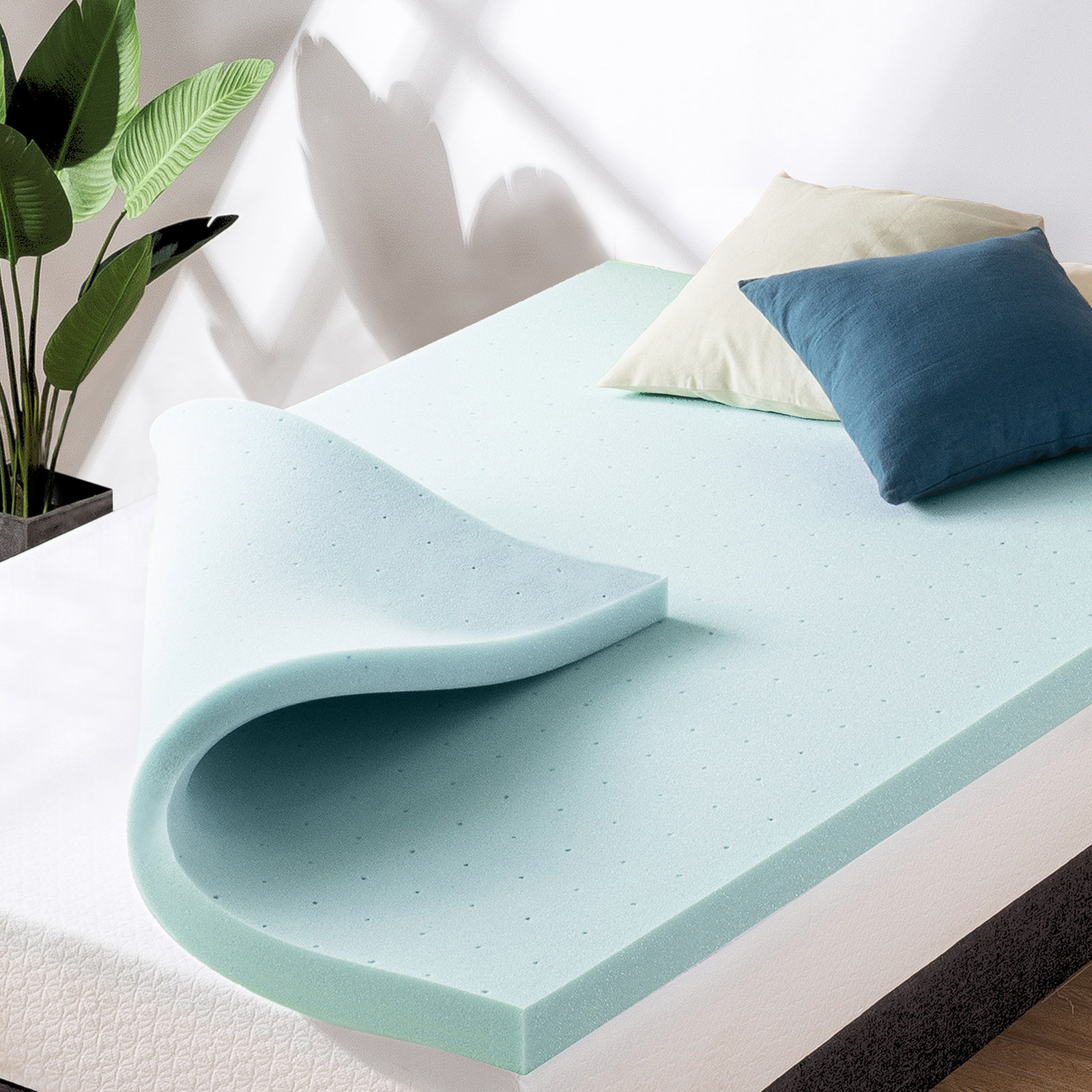 Nadel Gel Memory Foam Mattress Topper, Full