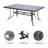Jaykwon Rectangular Metal Outdoor Dining Table With Umbrella Hole , 67.8'' in. W 39.8'' in. D