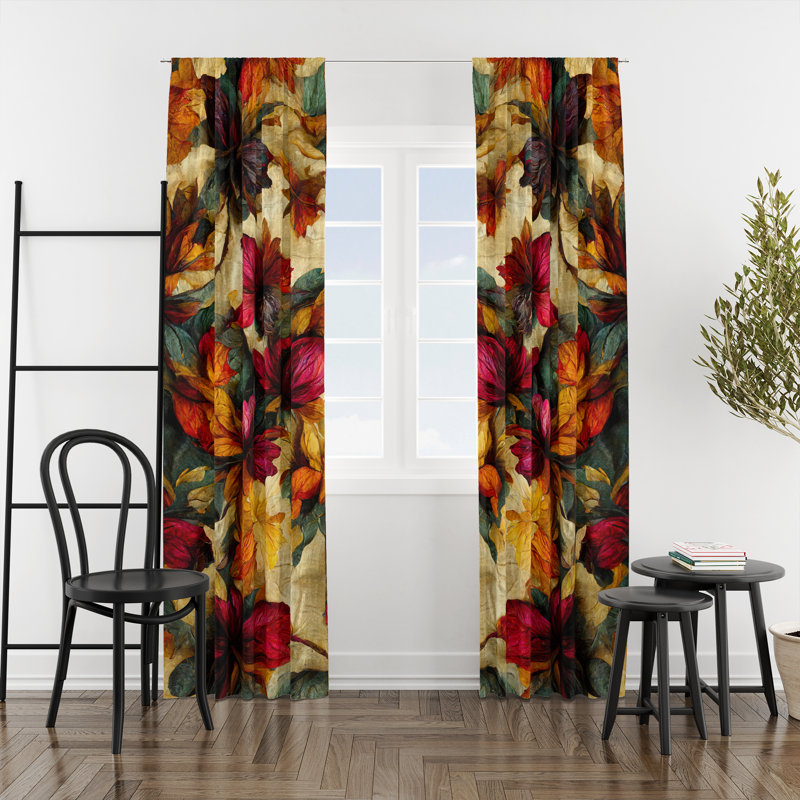 Semi Sheer Curtain Pair, 40" W x 82" L