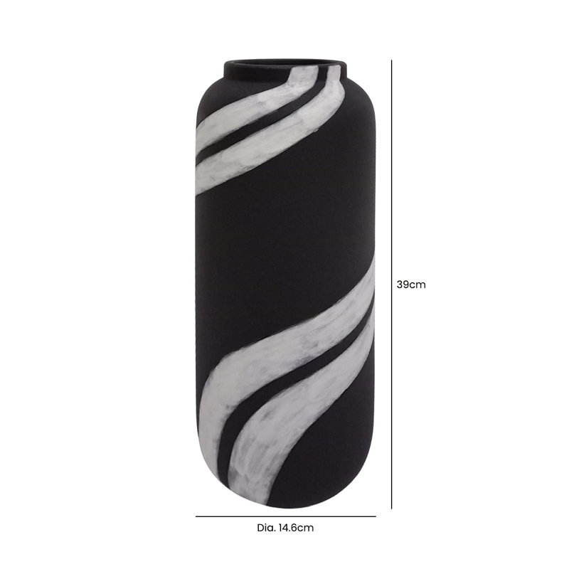 Castlewood Ceramic Table Vase, 39cm H x 14.6cm W x 14.6cm D