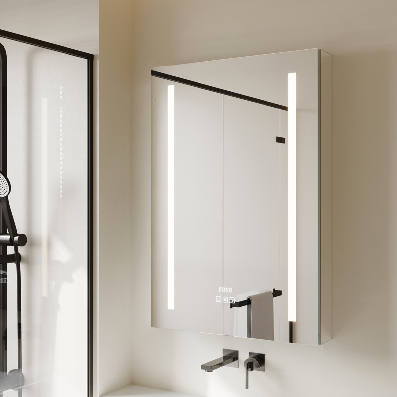 Haubert 24 Inch LED Medicine Cabinet